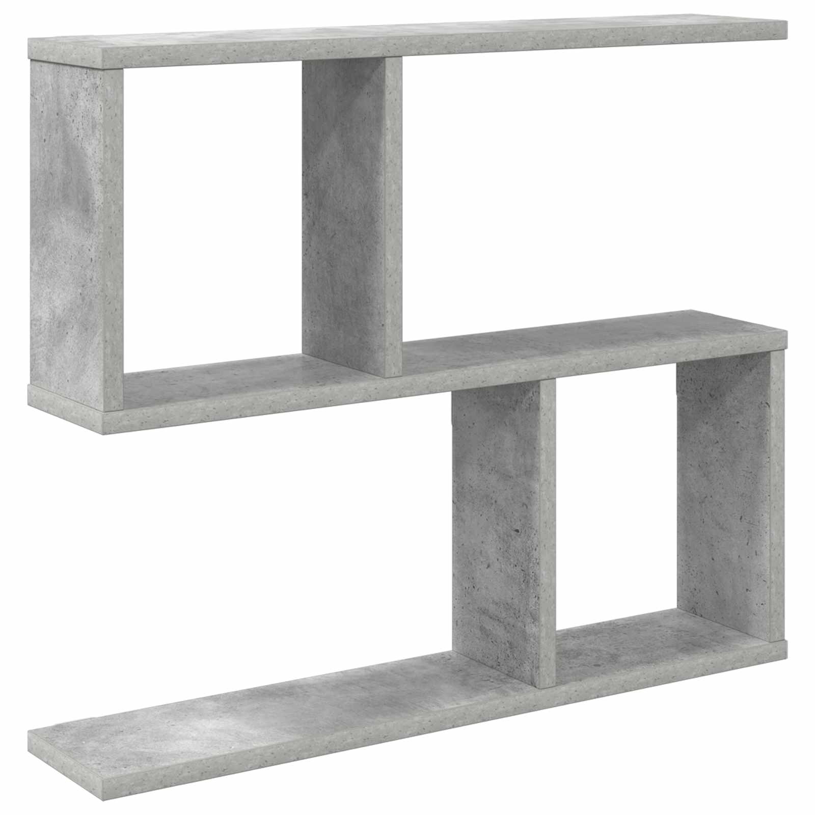 Wandregal Betongrau 60 x 12 x 50,5 cm Holzwerkstoff