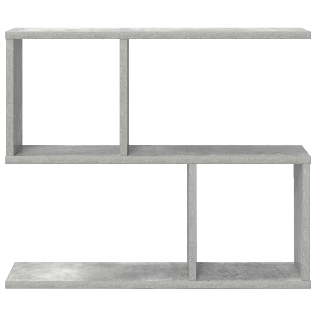 Wandregal Betongrau 60 x 12 x 50,5 cm Holzwerkstoff