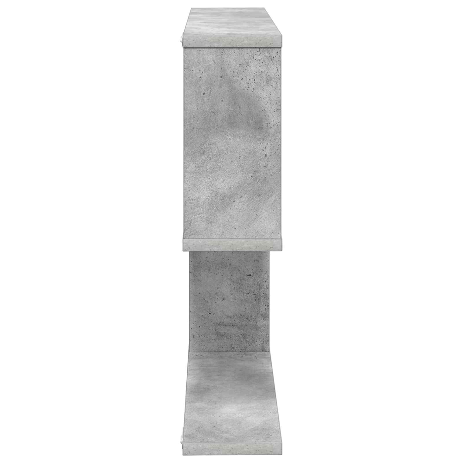 Wandregal Betongrau 60 x 12 x 50,5 cm Holzwerkstoff