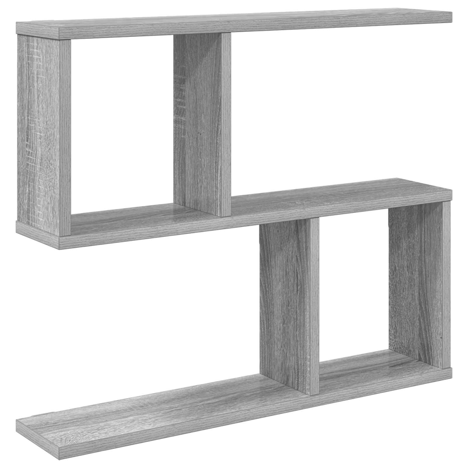 Wandregal Sonoma-Grau 60 x 12 x 50,5 cm Holzwerkstoff