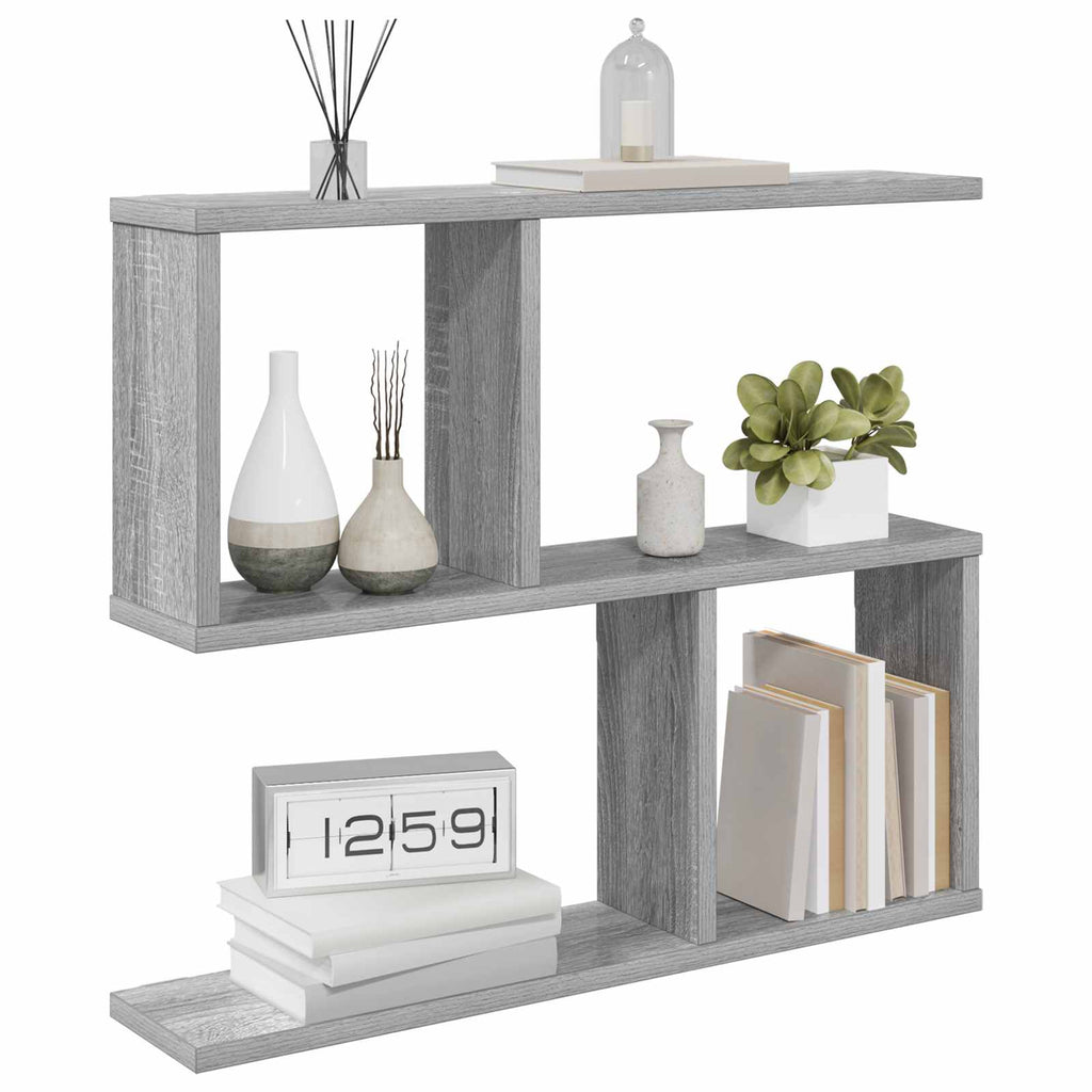 Wandregal Sonoma-Grau 60 x 12 x 50,5 cm Holzwerkstoff
