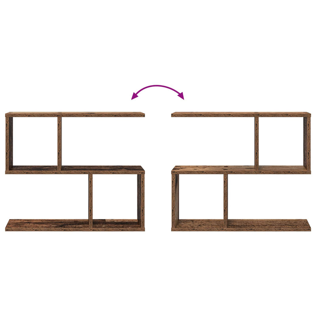 Wandregal Altholz 60 x 12 x 50,5 cm Holzwerkstoff