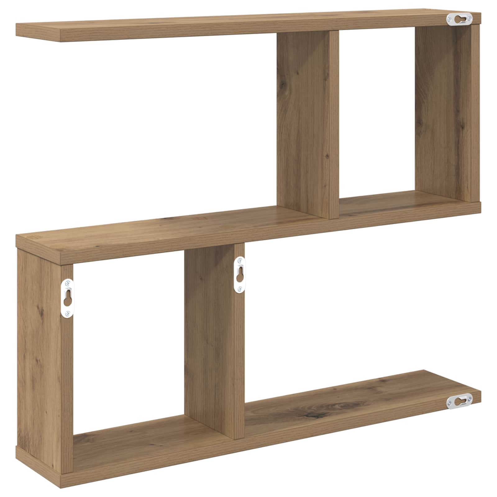 Wandregal Artisan-Eiche 60 x 12 x 50,5 cm Holzwerkstoff