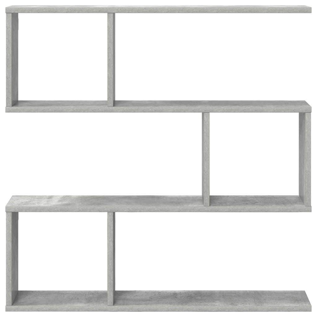 Wandregal Betongrau 80 x 12 x 79,5 cm Holzwerkstoff