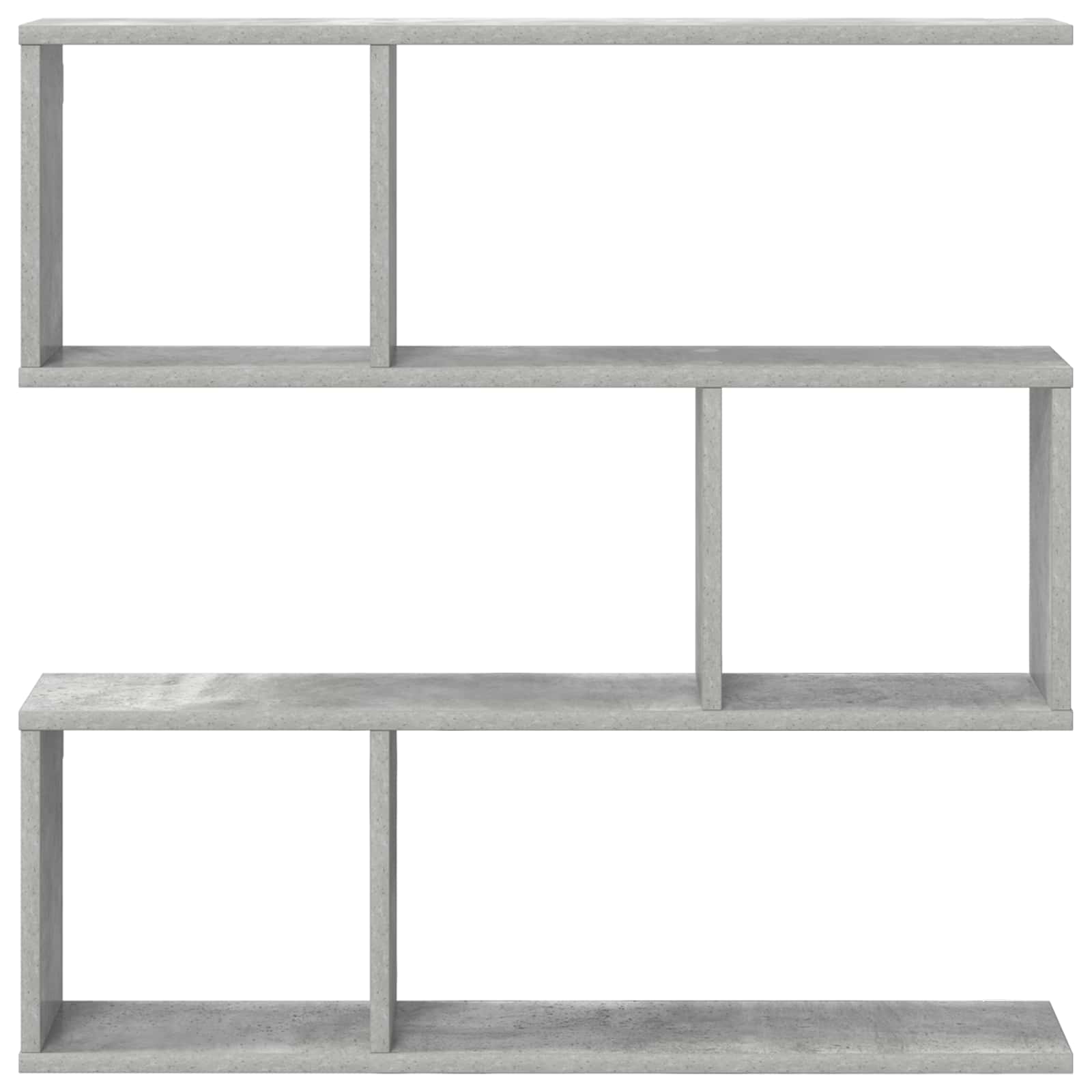 Wandregal Betongrau 80 x 12 x 79,5 cm Holzwerkstoff