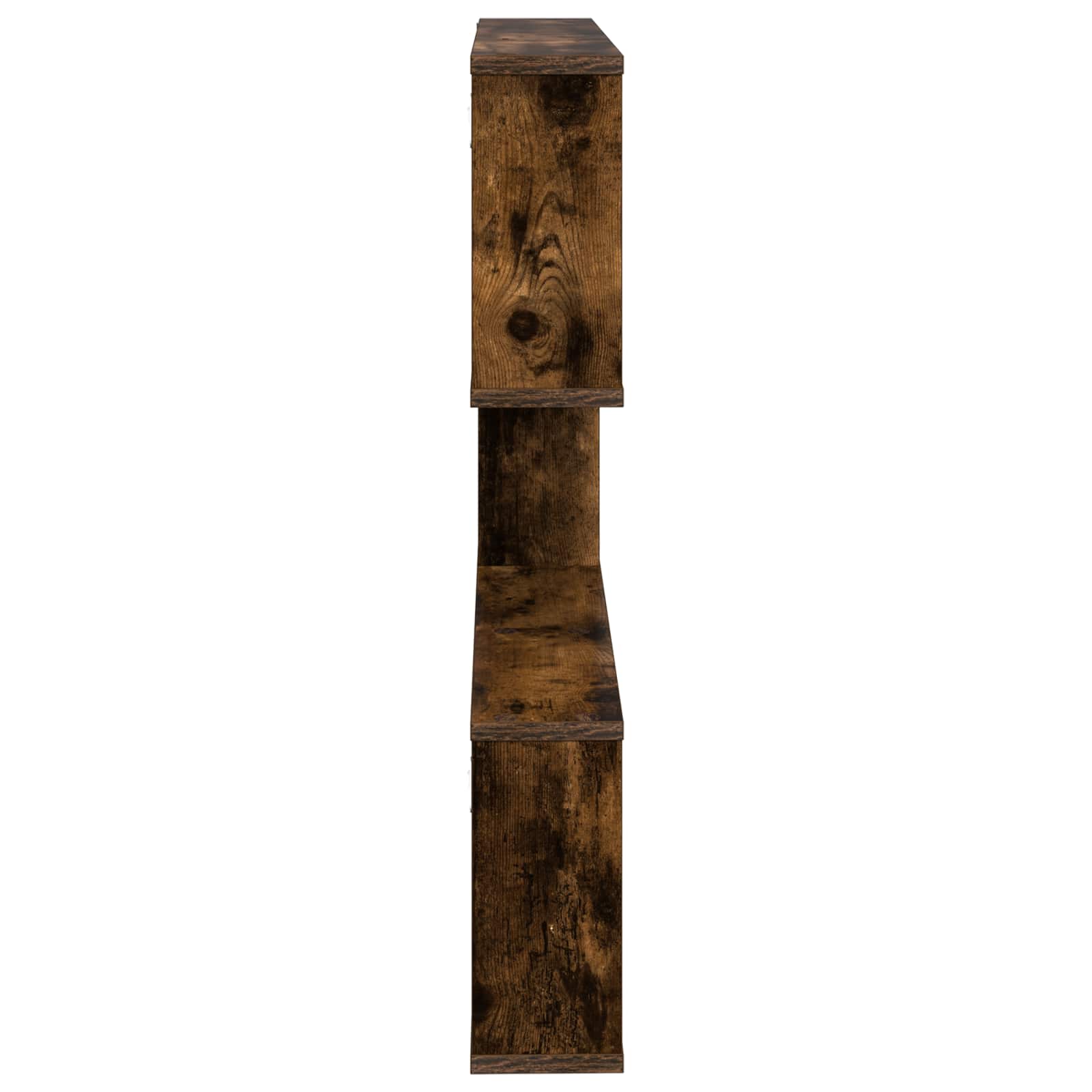 Wandregal Raucheiche 80 x 12 x 79,5 cm Holzwerkstoff