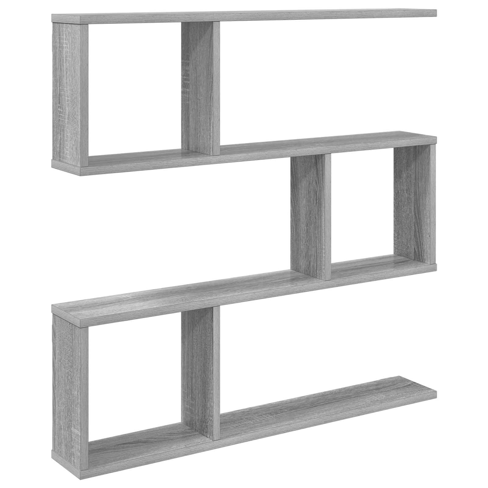 Wandregal Sonoma-Grau 80 x 12 x 79,5 cm Holzwerkstoff