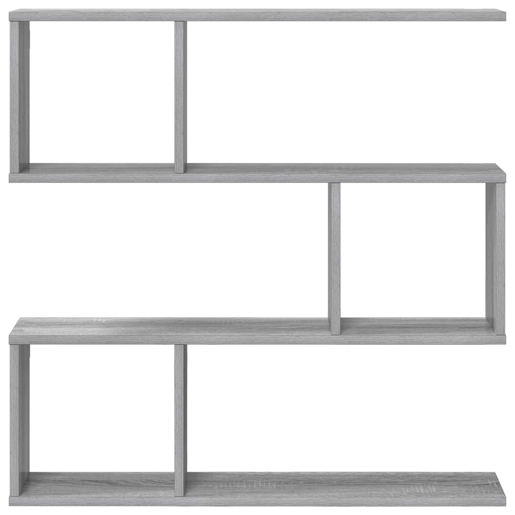 Wandregal Sonoma-Grau 80 x 12 x 79,5 cm Holzwerkstoff
