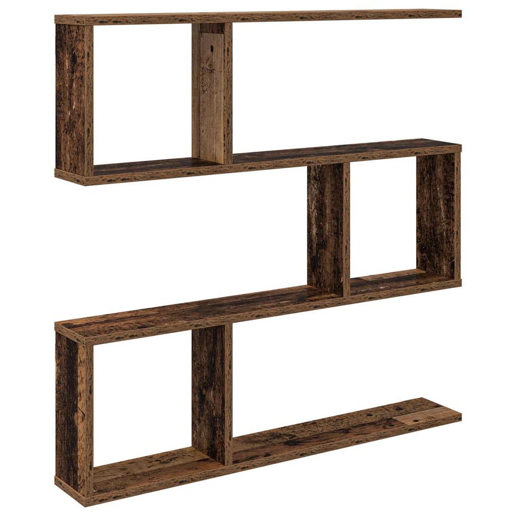 Wandregal Altholz 80 x 12 x 79,5 cm Holzwerkstoff