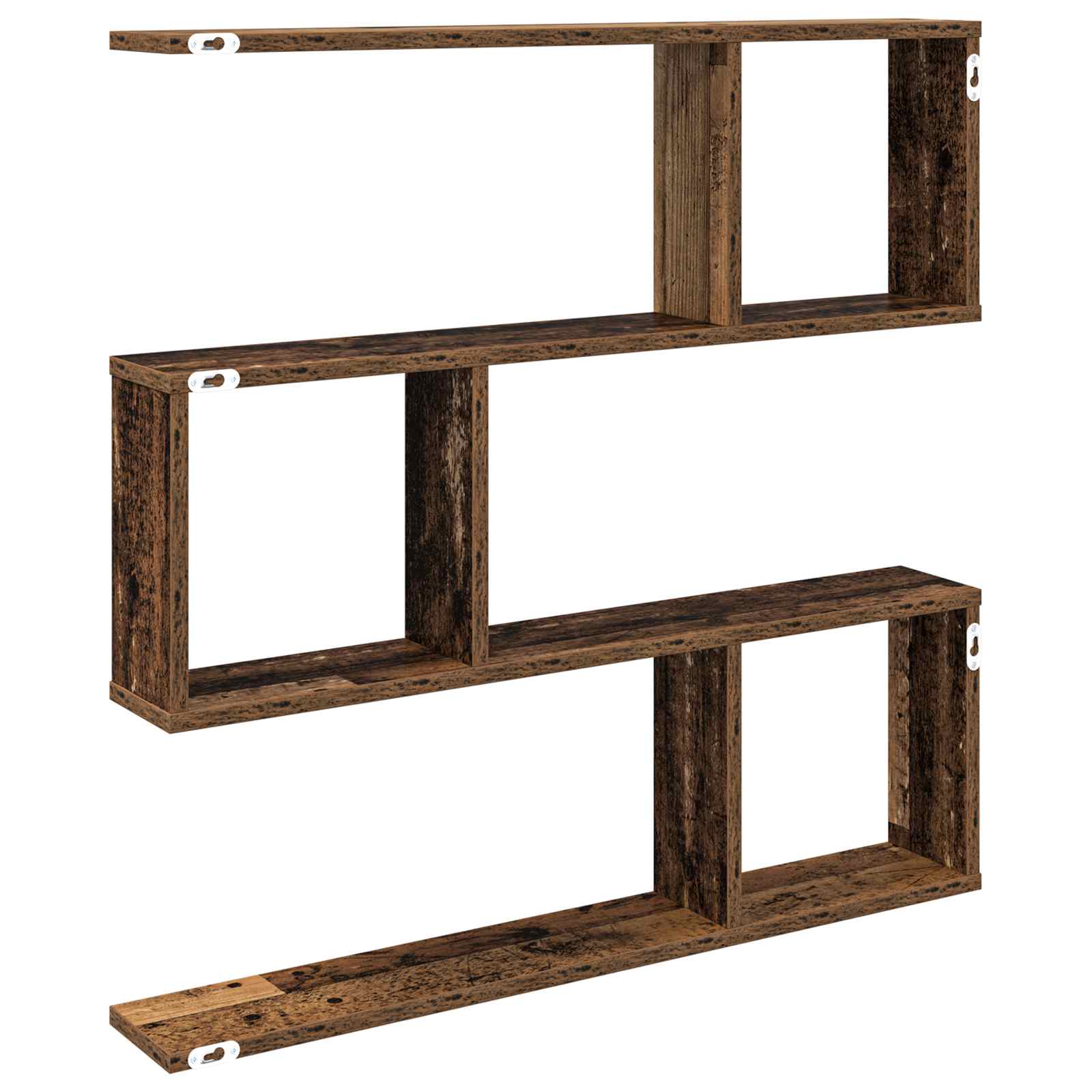 Wandregal Altholz 80 x 12 x 79,5 cm Holzwerkstoff