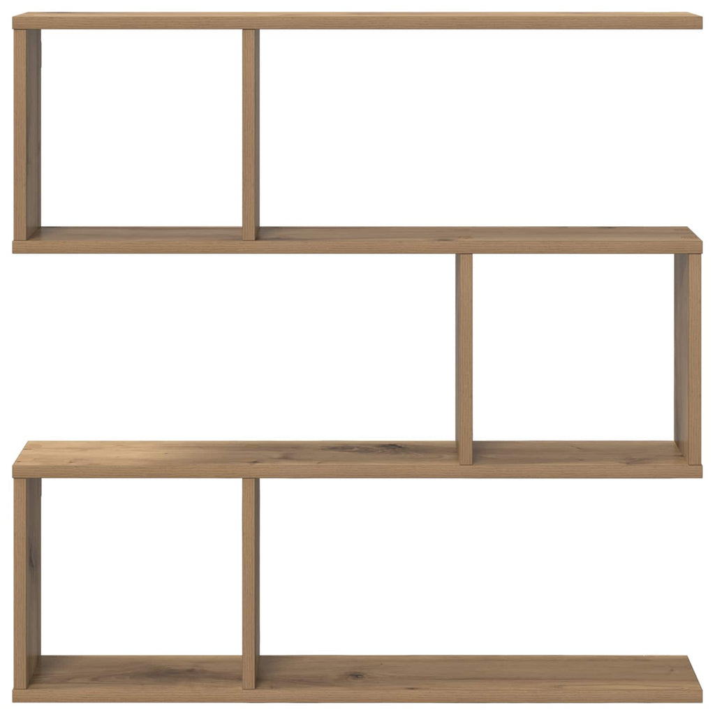 Wandregal Artisan-Eiche 80 x 12 x 79,5 cm Holzwerkstoff