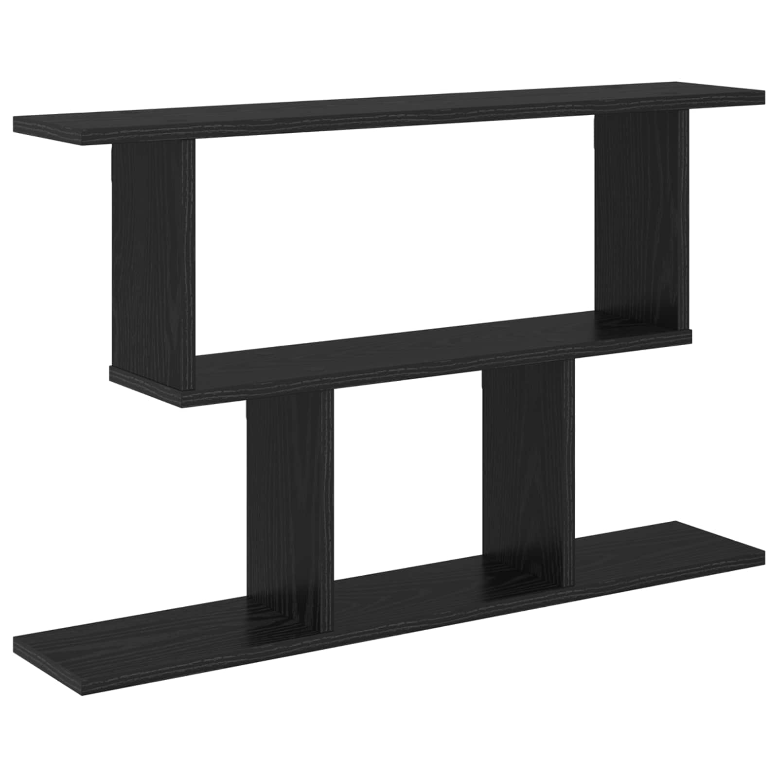 Wandregal Schwarze Eiche 80 x 15 x 50,5 cm Holzwerkstoff