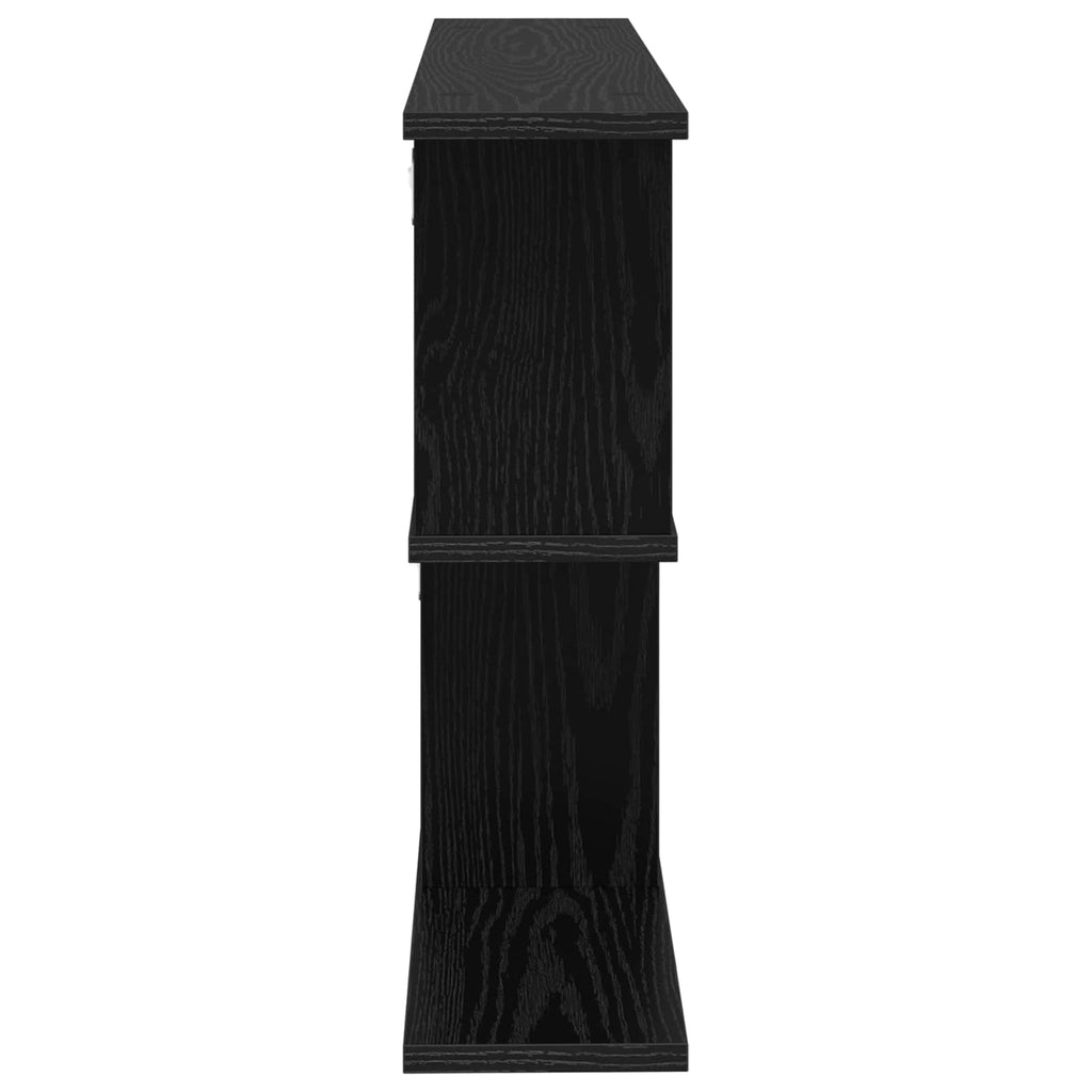 Wandregal Schwarze Eiche 80 x 15 x 50,5 cm Holzwerkstoff