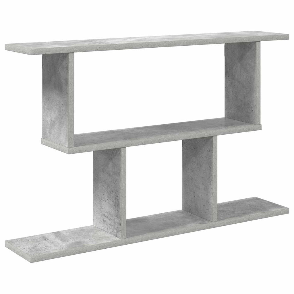 Wandregal Betongrau 80 x 15 x 50,5 cm Holzwerkstoff