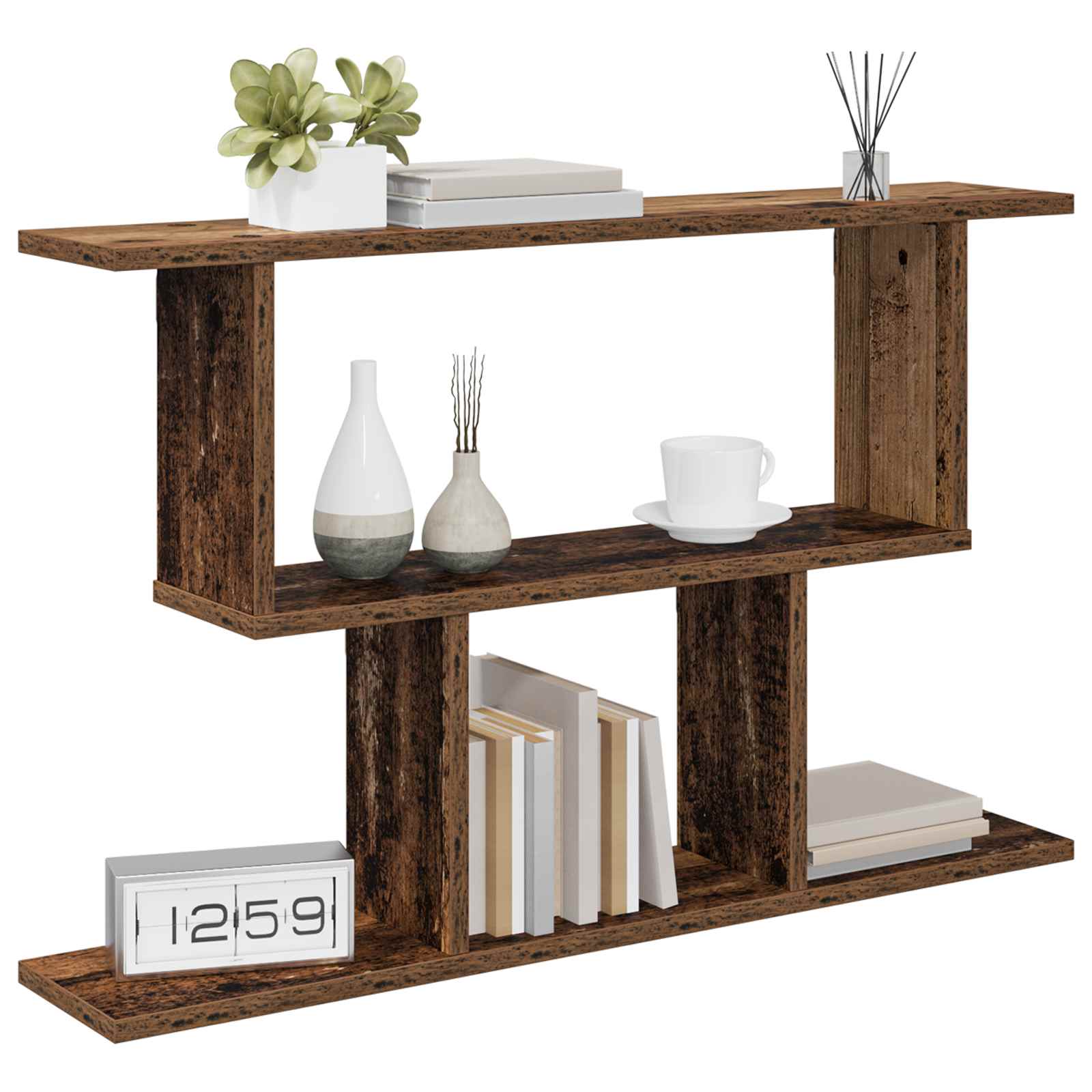 Wandregal Altholz 80 x 15 x 50,5 cm Holzwerkstoff