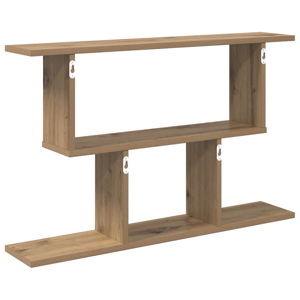 Wandregal Artisan-Eiche 80 x 15 x 50,5 cm Holzwerkstoff