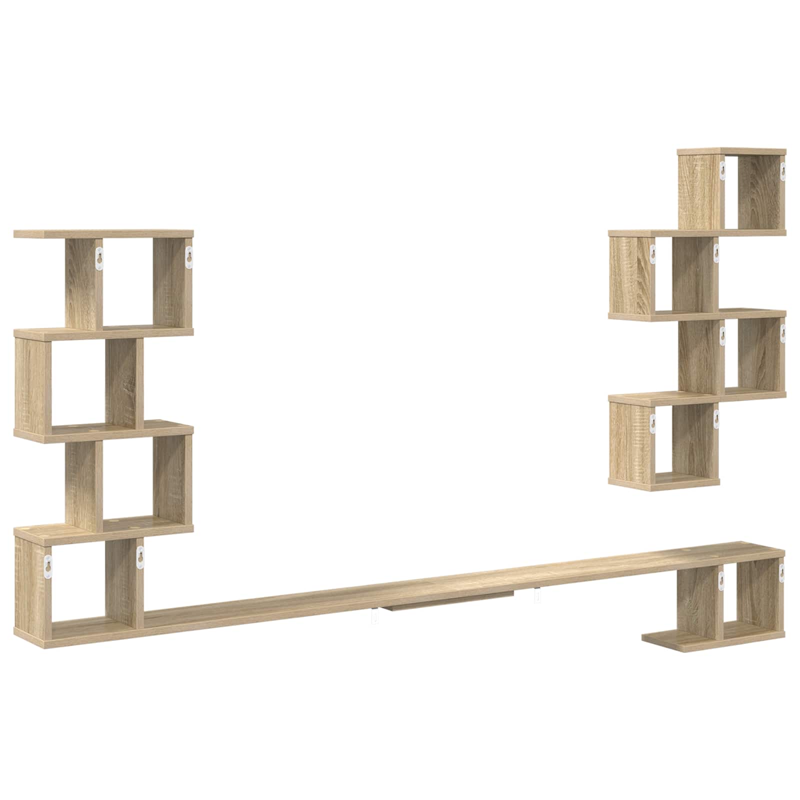 Wandmontiertes TV-Regal Sonoma-Eiche 180 x 15 x 94 cm