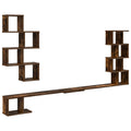 Wandmontiertes TV-Regal Raucheiche 180 x 15 x 94 cm