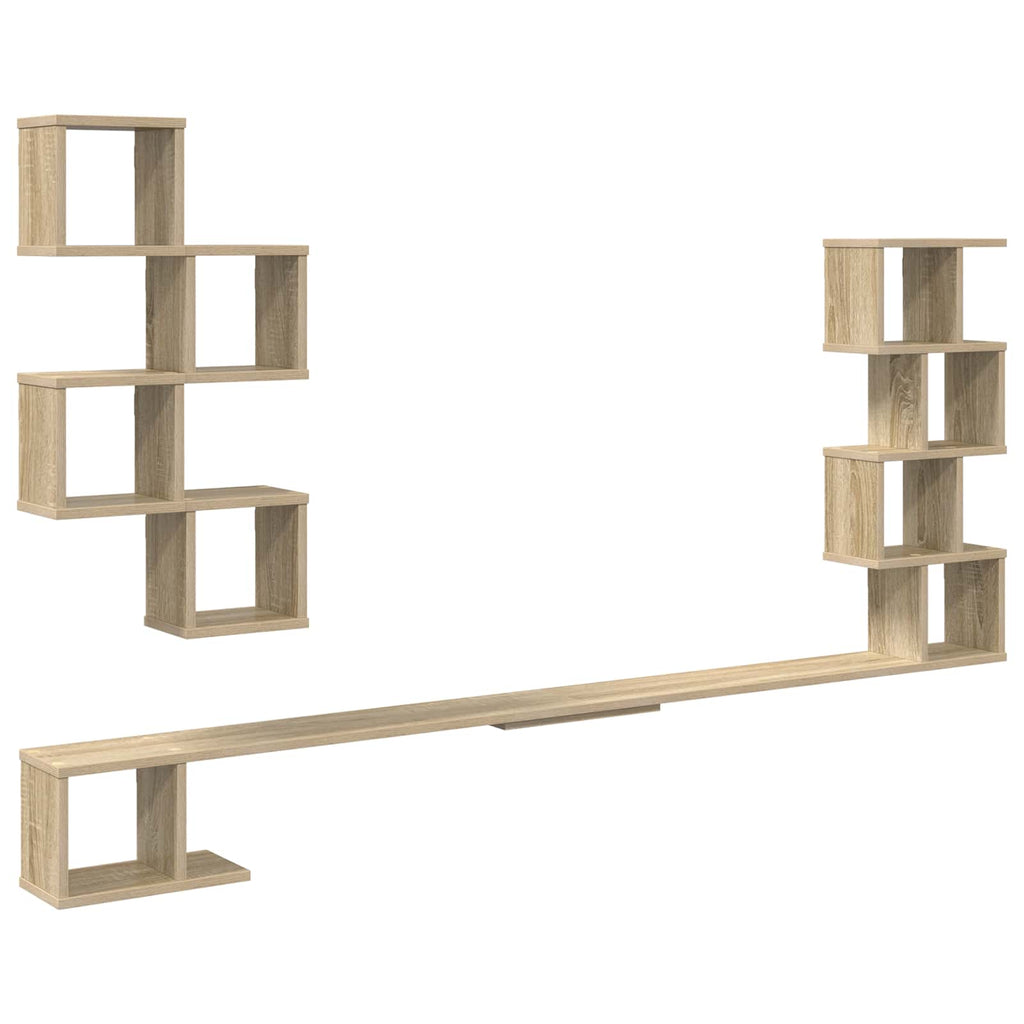 Wandmontiertes TV-Regal Sonoma-Eiche 160 x 15 x 94 cm