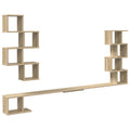 Wandmontiertes TV-Regal Sonoma-Eiche 160 x 15 x 94 cm