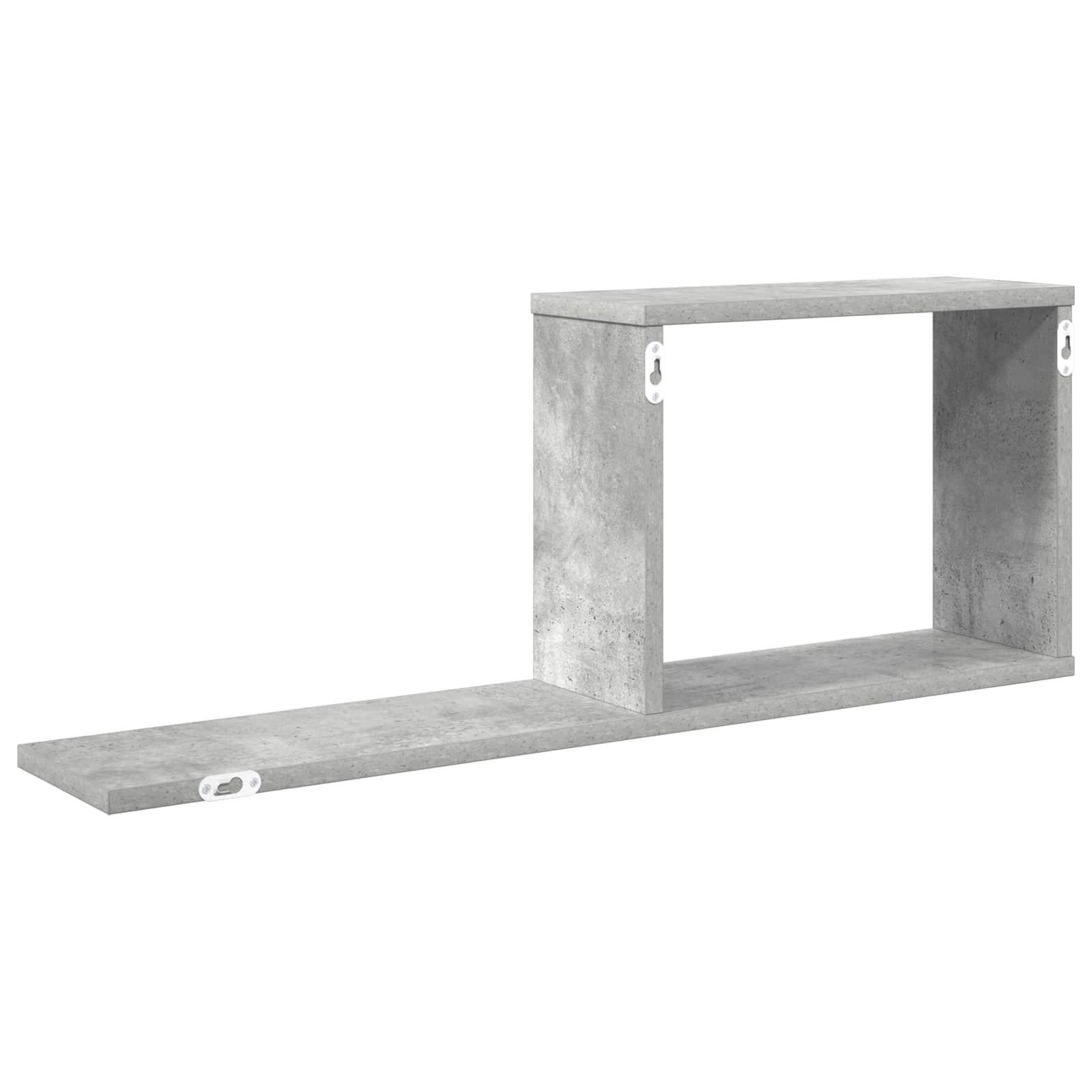 Schweberegale Betongrau 80 x 15 x 30 cm Holzwerkstoff