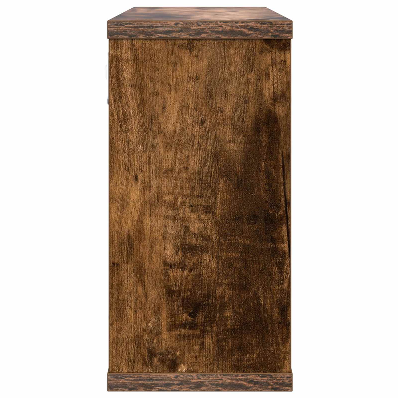 Schweberegale Raucheiche 80 x 15 x 30 cm Holzwerkstoff