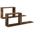 Schweberegale 2 pcs Raucheiche 80 x 15 x 30 cm Holzwerkstoff