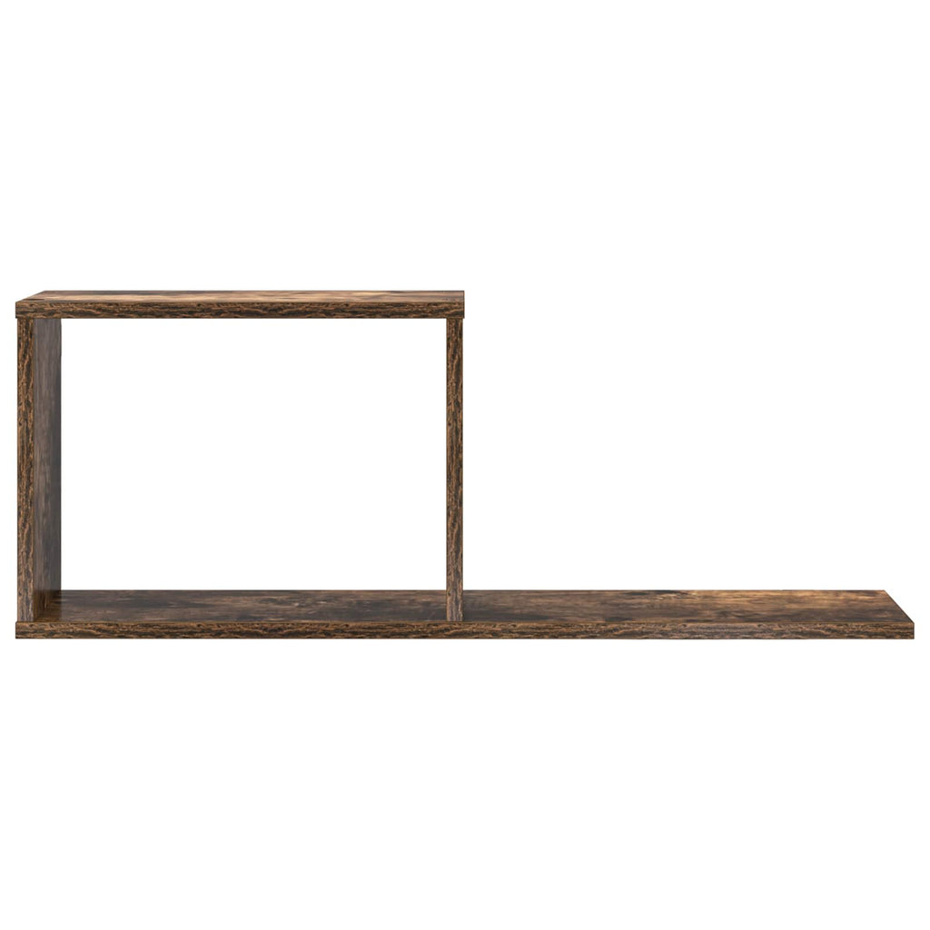 Schweberegale 2 pcs Raucheiche 80 x 15 x 30 cm Holzwerkstoff