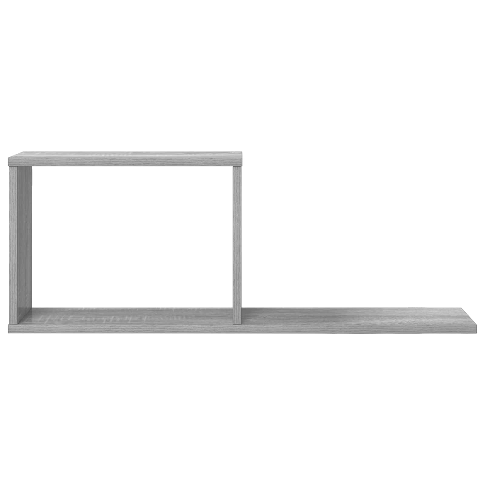 Schweberegale 2 pcs Sonoma-Grau 80 x 15 x 30 cm Holzwerkstoff