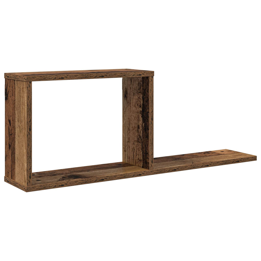 Schweberegale Altholz 80 x 15 x 30 cm Holzwerkstoff