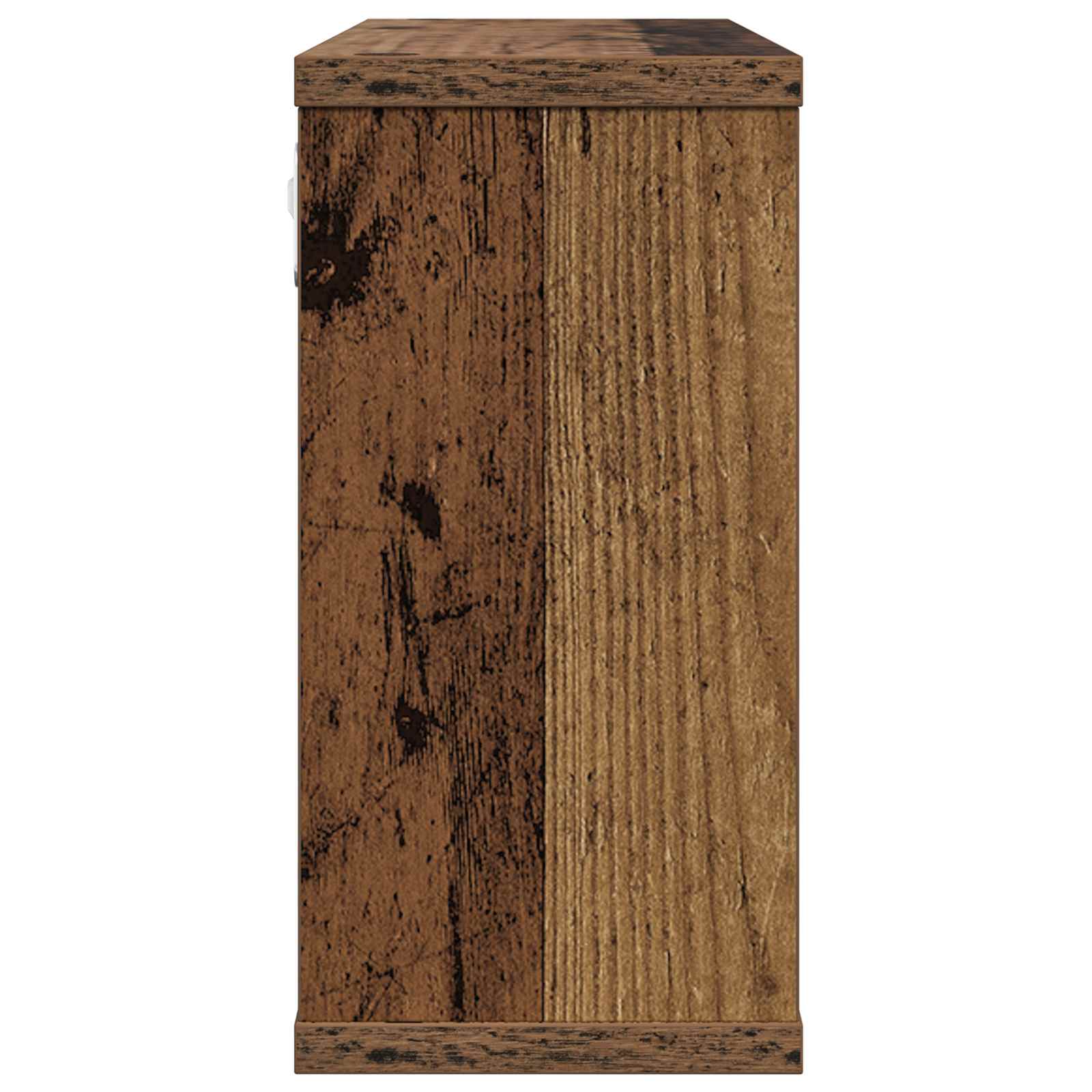 Schweberegale 2 pcs Altholz 80 x 15 x 30 cm Holzwerkstoff