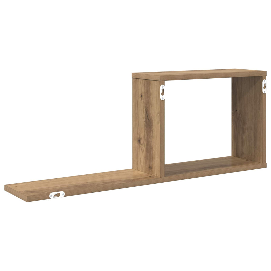 Schweberegale Artisan-Eiche 80 x 15 x 30 cm Holzwerkstoff