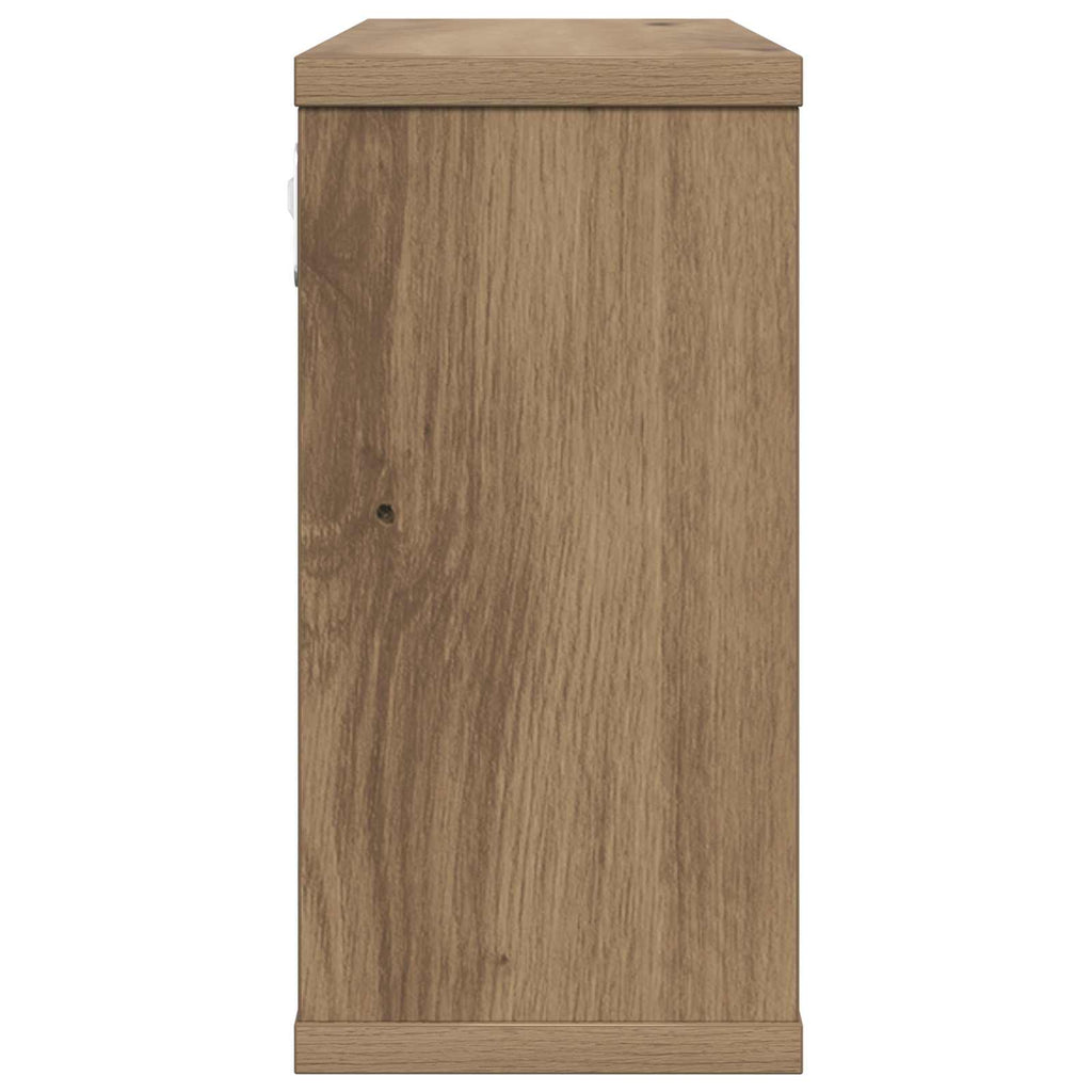 Schweberegale 2 pcs Artisan-Eiche 80 x 15 x 30 cm Holzwerkstoff