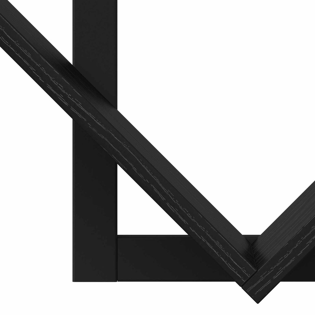 Wandregal Schwarze Eiche 43 x 15 x 47 cm Holzwerkstoff