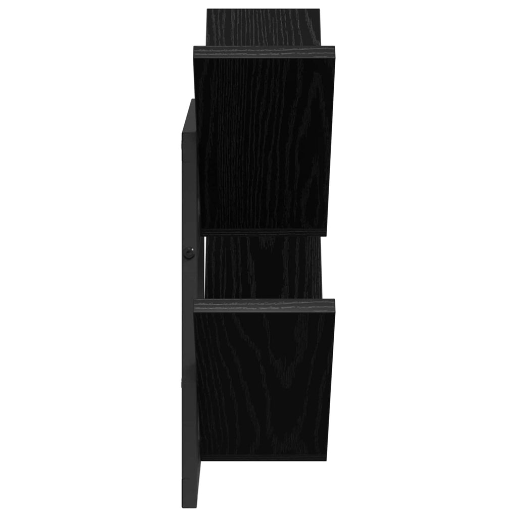 Wandregal Schwarze Eiche 43 x 15 x 47 cm Holzwerkstoff