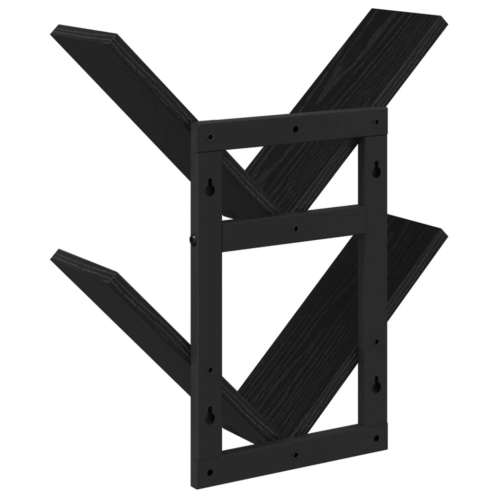 Wandregal 2 pcs Schwarze Eiche 43 x 15 x 47 cm Holzwerkstoff