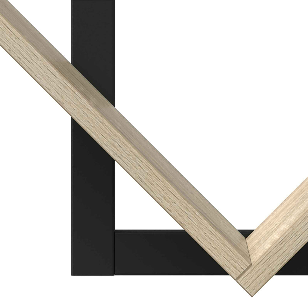 Wandregal 2 pcs Sonoma-Eiche 43 x 15 x 47 cm Holzwerkstoff