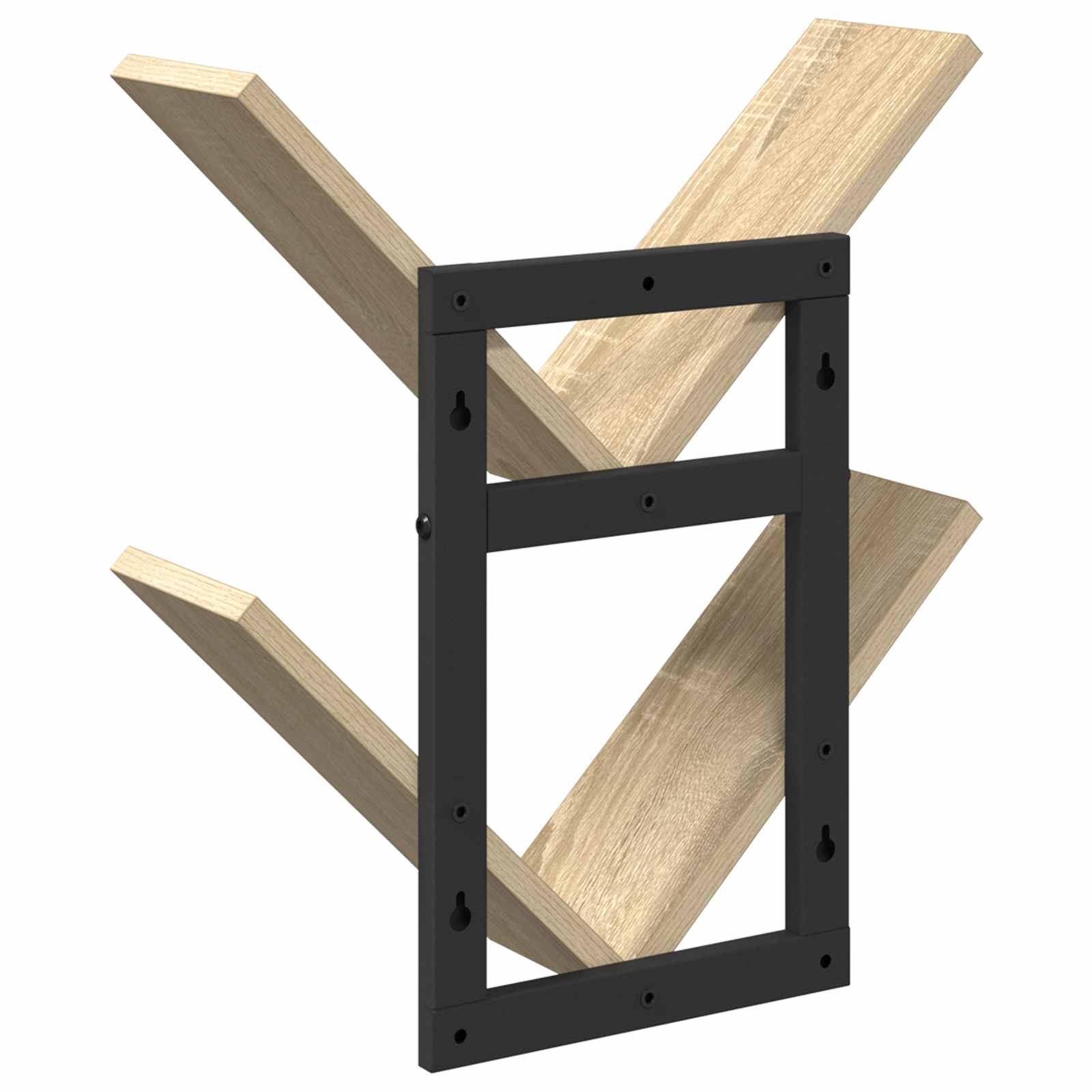 Wandregal 2 pcs Sonoma-Eiche 43 x 15 x 47 cm Holzwerkstoff