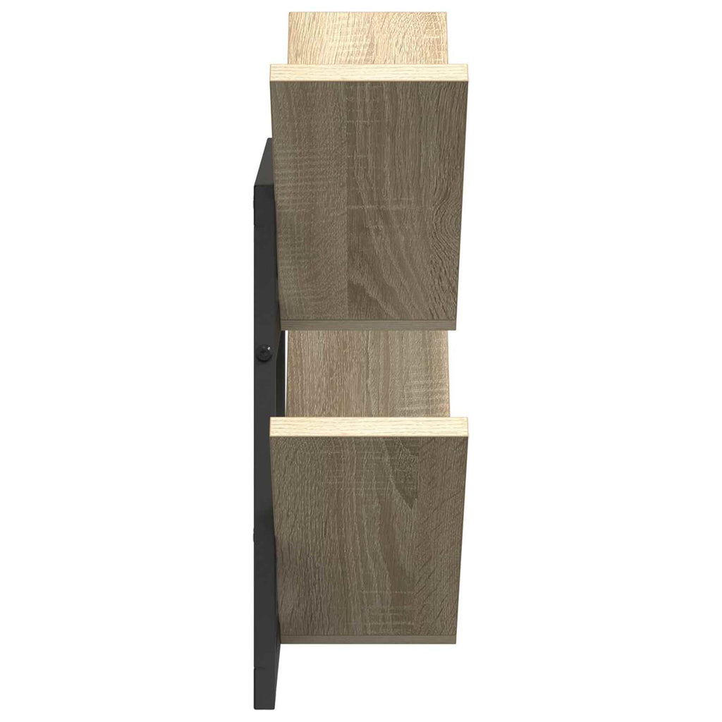 Wandregal 2 pcs Sonoma-Eiche 43 x 15 x 47 cm Holzwerkstoff