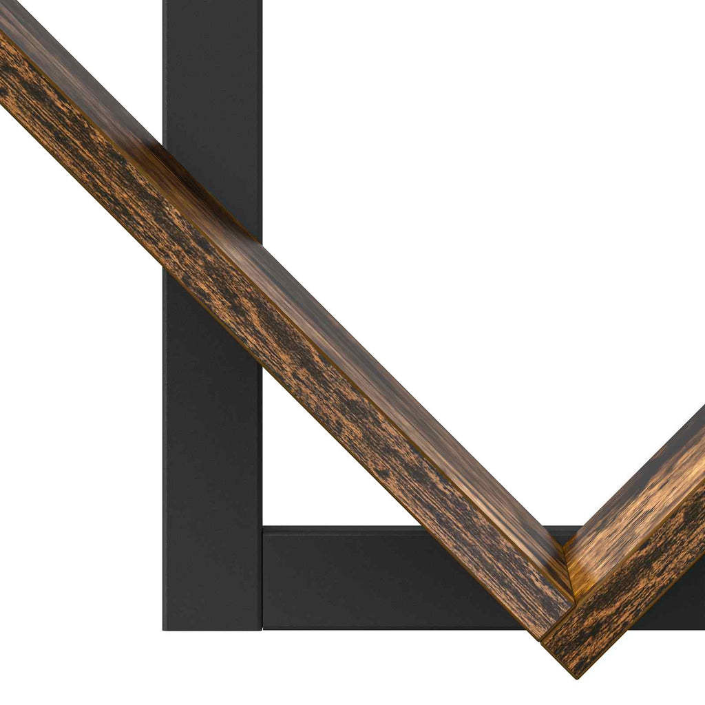 Wandregal Raucheiche 43 x 15 x 47 cm Holzwerkstoff