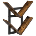 Wandregal Raucheiche 43 x 15 x 47 cm Holzwerkstoff