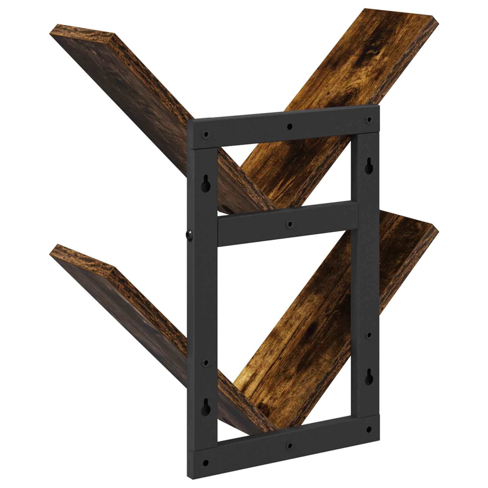 Wandregal Raucheiche 43 x 15 x 47 cm Holzwerkstoff