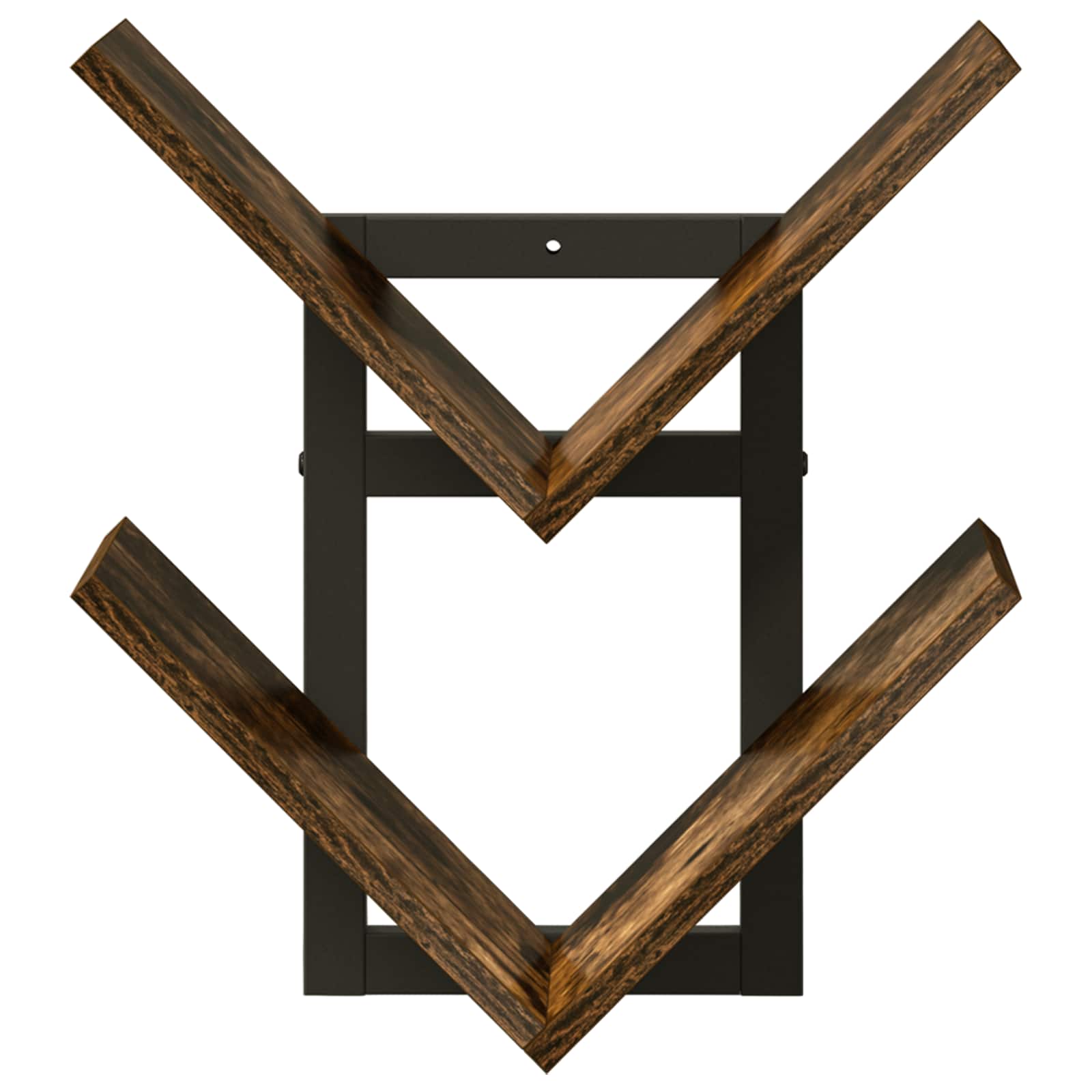 Wandregal Raucheiche 43 x 15 x 47 cm Holzwerkstoff