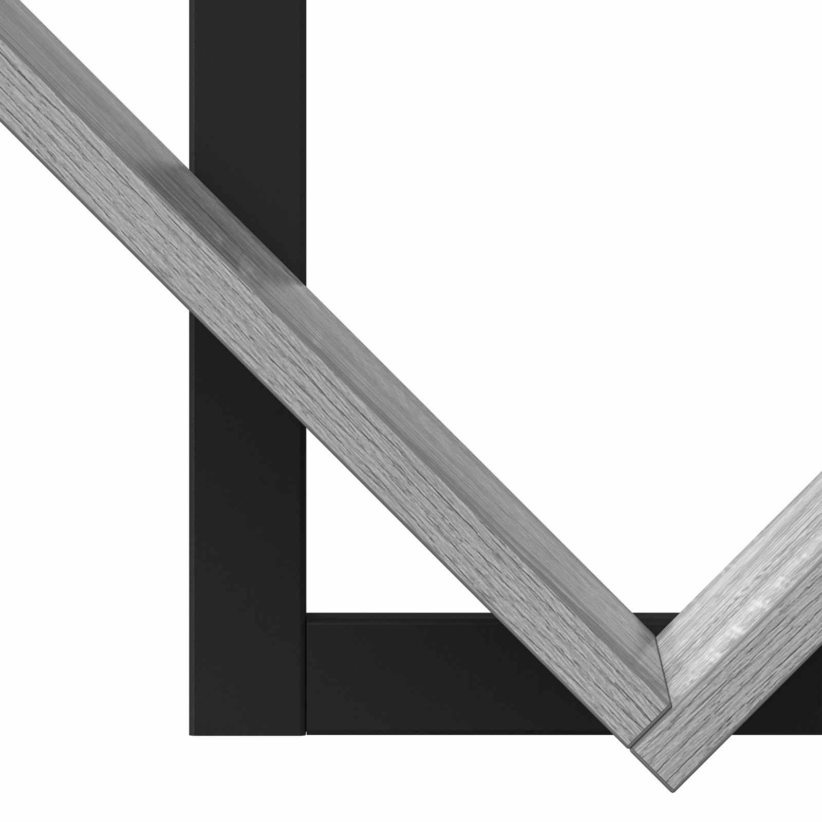 Wandregal Sonoma-Grau 43 x 15 x 47 cm Holzwerkstoff