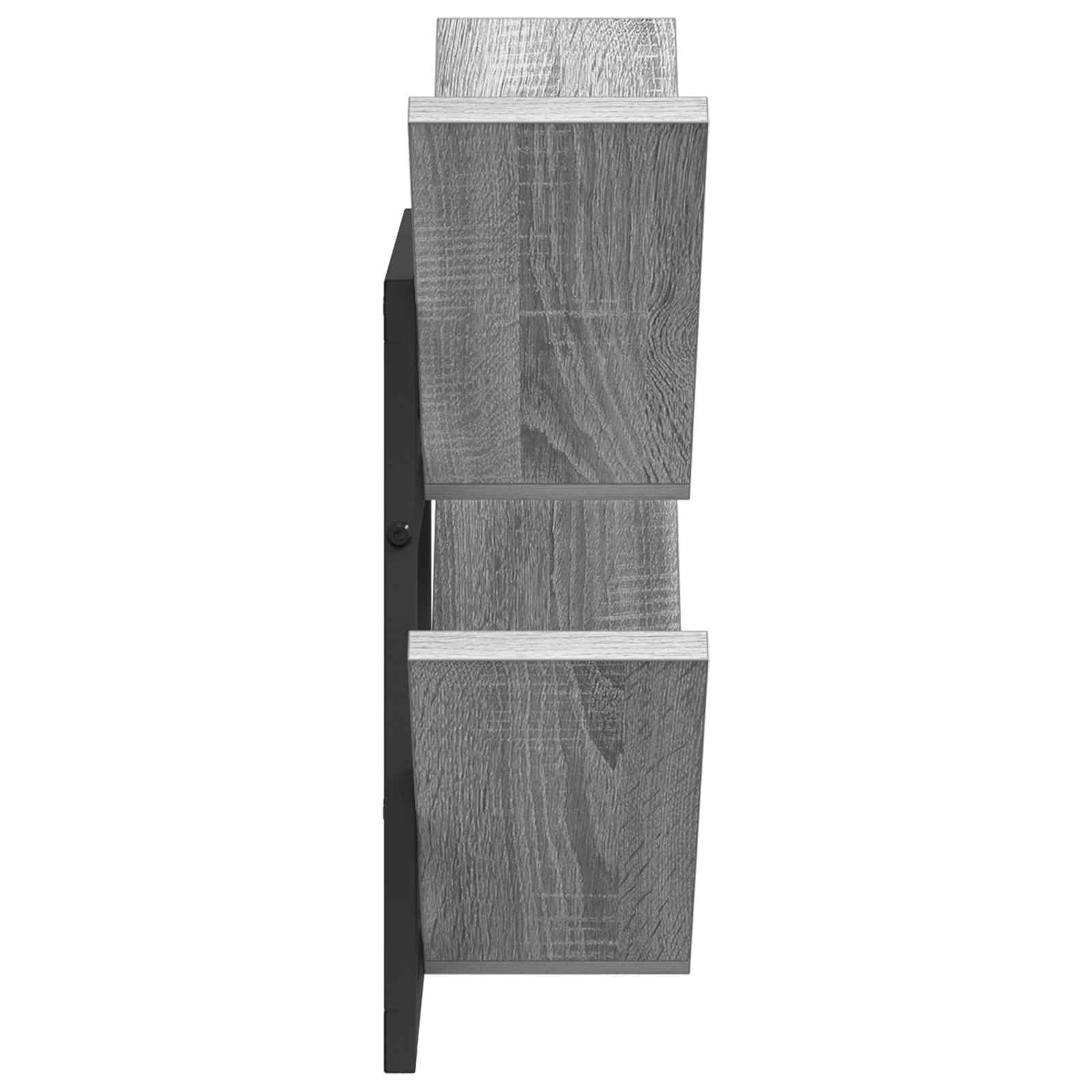 Wandregal Sonoma-Grau 43 x 15 x 47 cm Holzwerkstoff