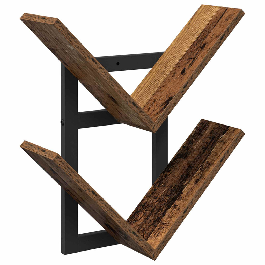 Wandregal Altholz 43 x 15 x 47 cm Holzwerkstoff