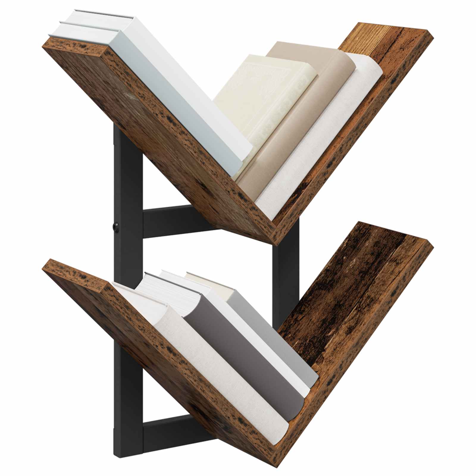 Wandregal 2 pcs Altholz 43 x 15 x 47 cm Holzwerkstoff
