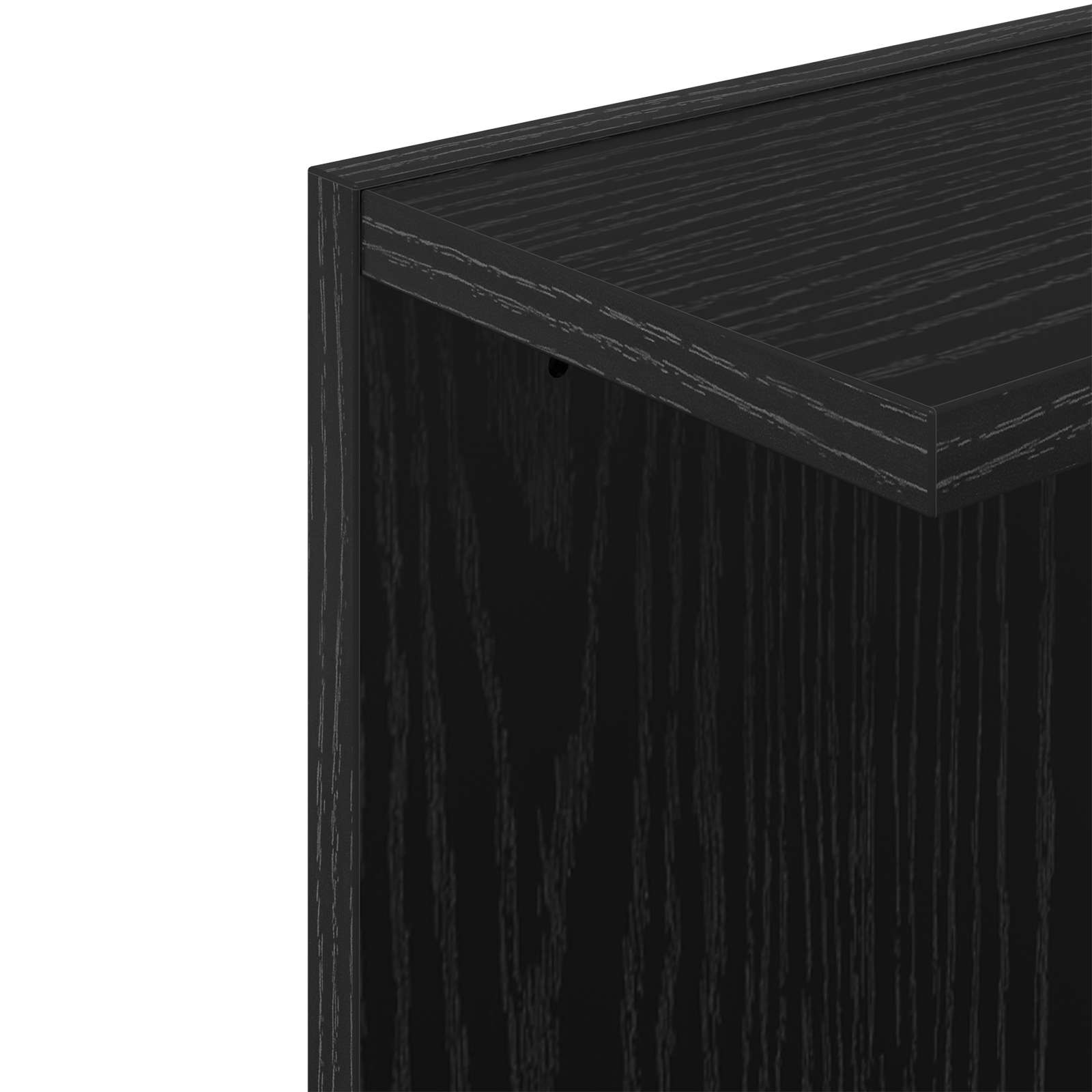 Wandregal 2 pcs Schwarze Eiche 25 x 15 x 100 cm Holzwerkstoff