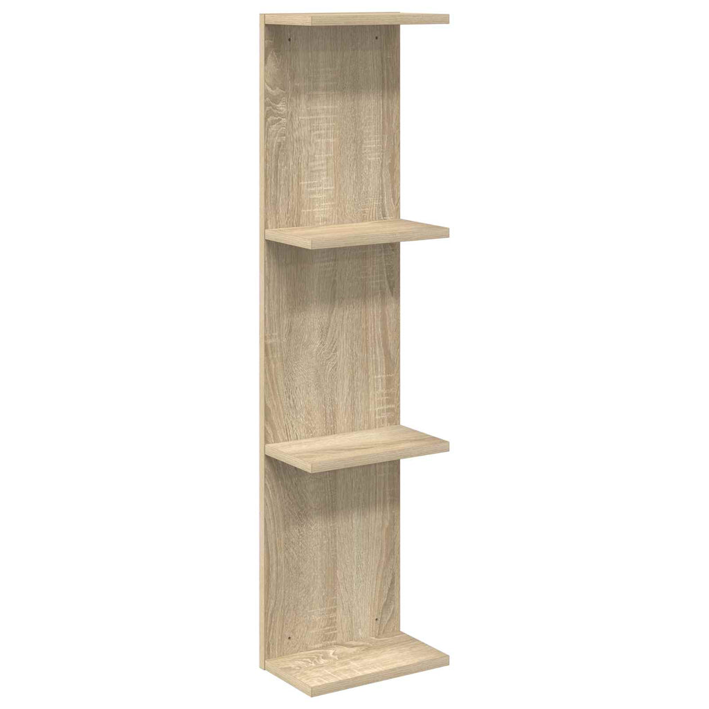 Wandregal Sonoma-Eiche 25 x 15 x 100 cm Holzwerkstoff