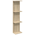 Wandregal Sonoma-Eiche 25 x 15 x 100 cm Holzwerkstoff